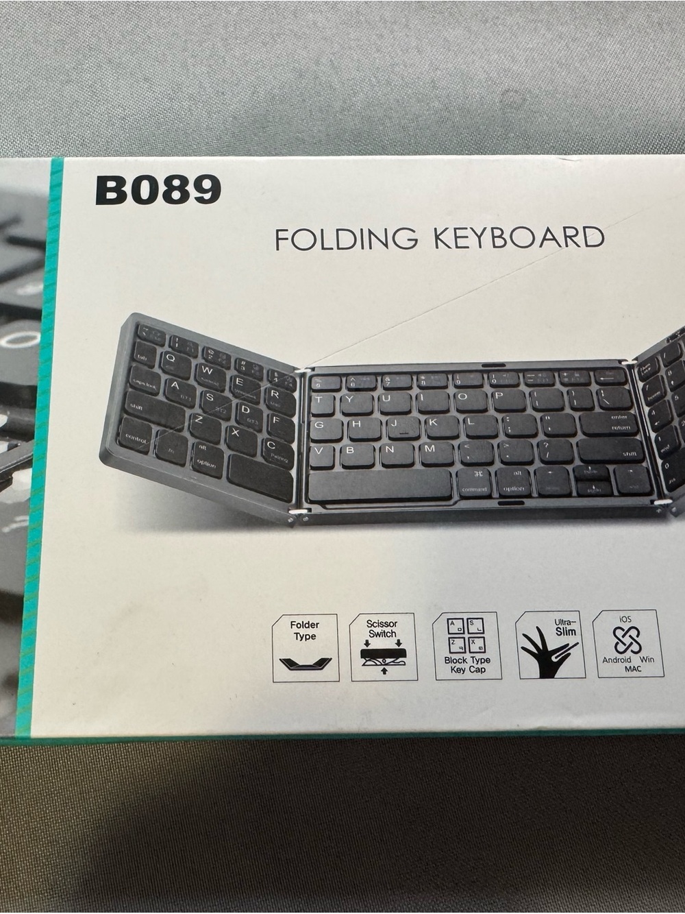 Folding Bluetooth Keyboard - Portable Black